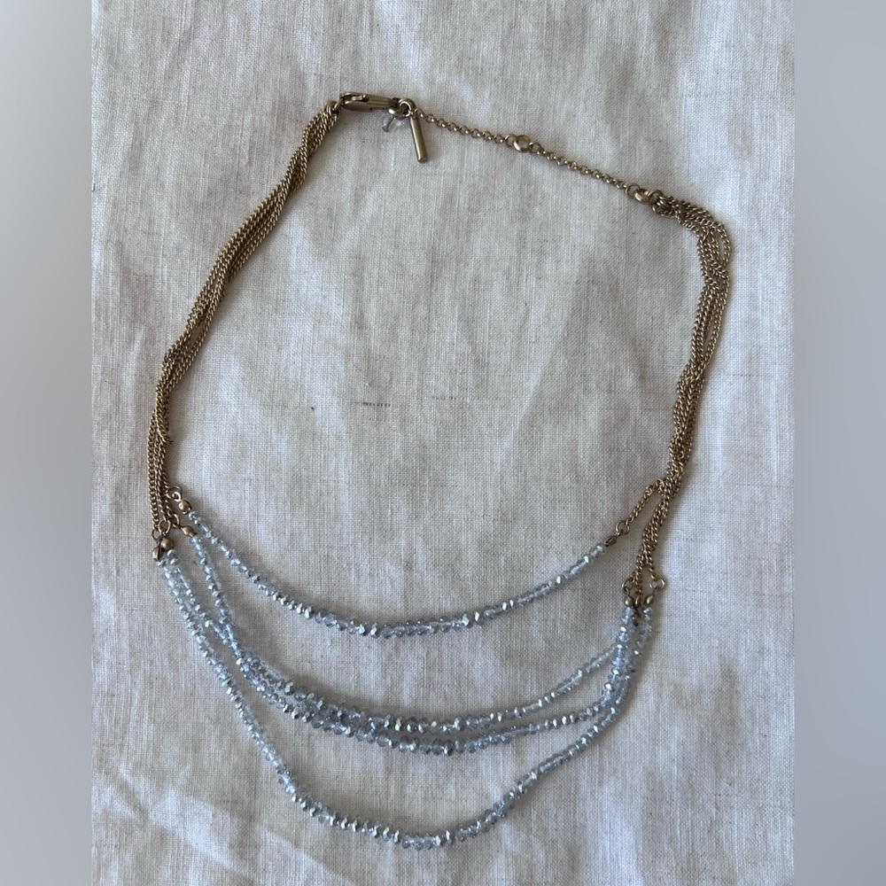 Kenneth Cole Elegant Gold and Silver Layered Necklace